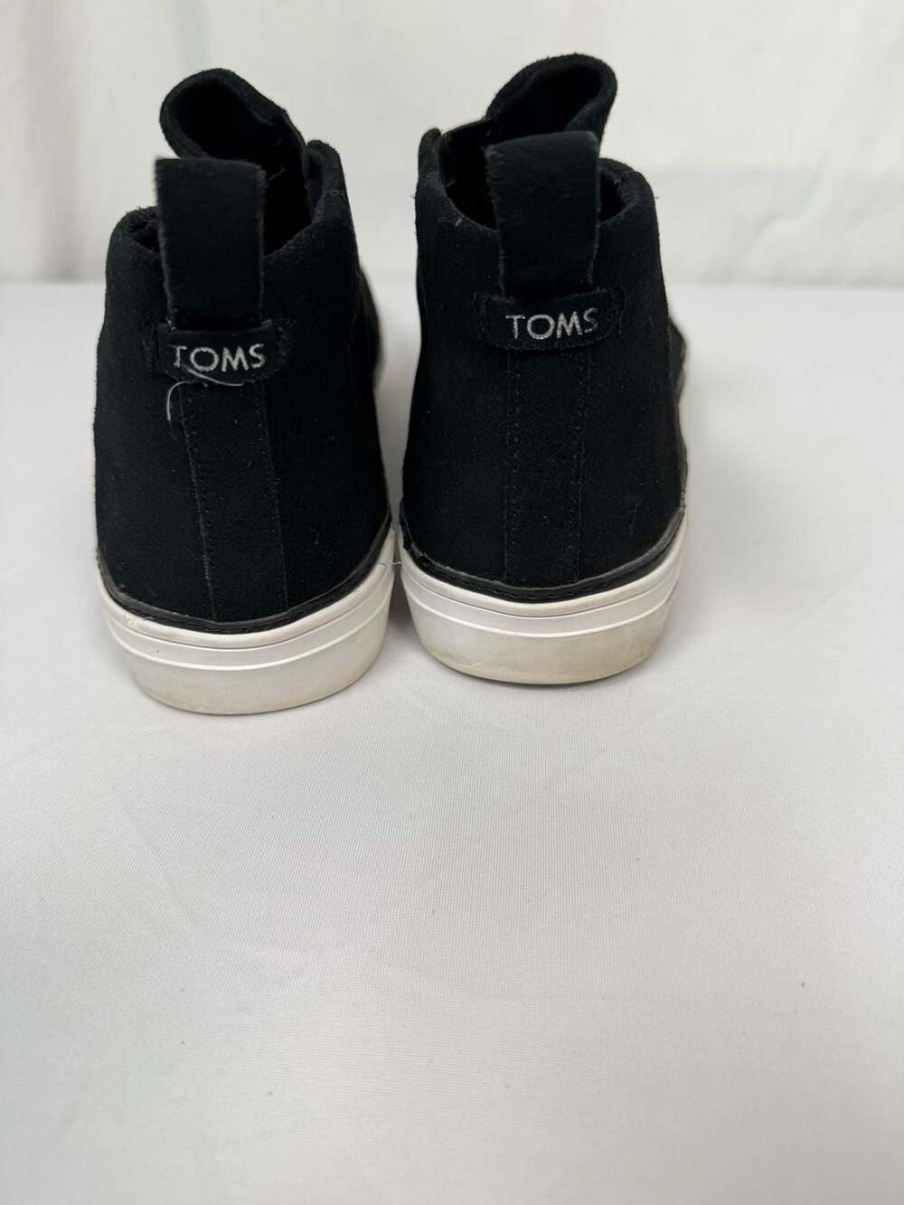 Toms Men’s Bryce Black Leather Suede Pull On Rounded Toe Low Top Fashion Sneaker - Picture 3 of 6